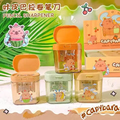 Kawaii Capybara Pencil Sharpener with Two-Hole