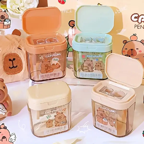 Kawaii Capybara Pencil Sharpener with Two-Hole
