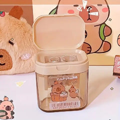 Kawaii Capybara Pencil Sharpener with Two-Hole