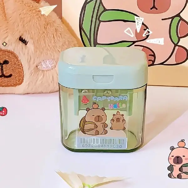 Kawaii Capybara Pencil Sharpener with Two-Hole