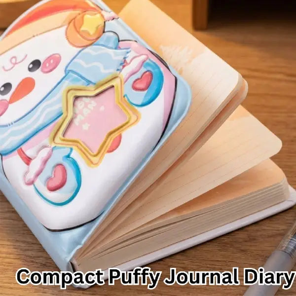 Kawaii Snowman Mini Pocket Diary – Soft Pastel Design