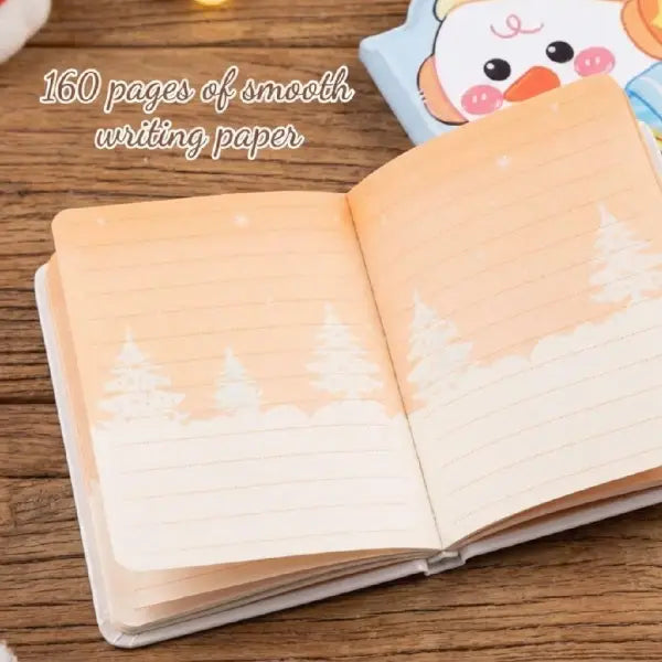Kawaii Snowman Mini Pocket Diary – Soft Pastel Design