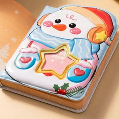 Kawaii Snowman Mini Pocket Diary – Soft Pastel Design