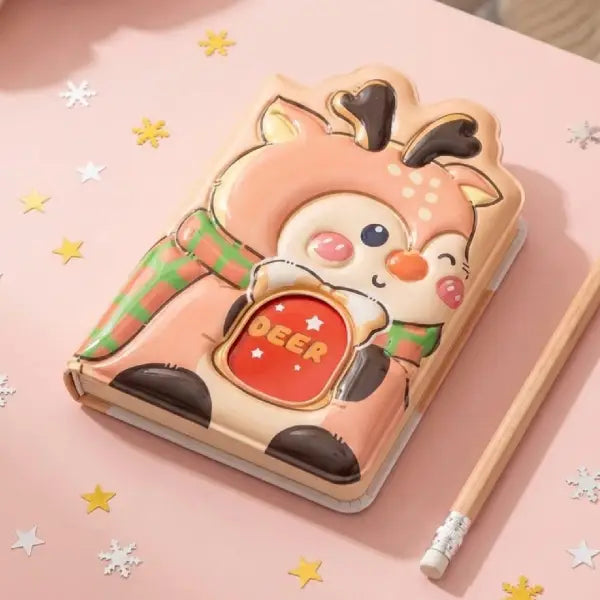 Kawaii Deer Mini Pocket Diary – Adorable Pastel Journal