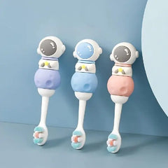 Kids Astronaut & Rocket Style Toothbrush – Colorful Kids Brush