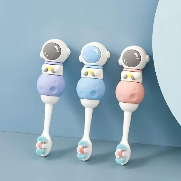 Kids Astronaut & Rocket Style Toothbrush – Colorful Kids Brush