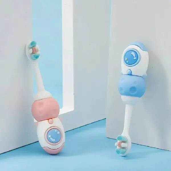 Kids Astronaut & Rocket Style Toothbrush – Colorful Kids Brush