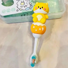 Kids Cute Bear Style Toothbrush – Child Friendly Grip