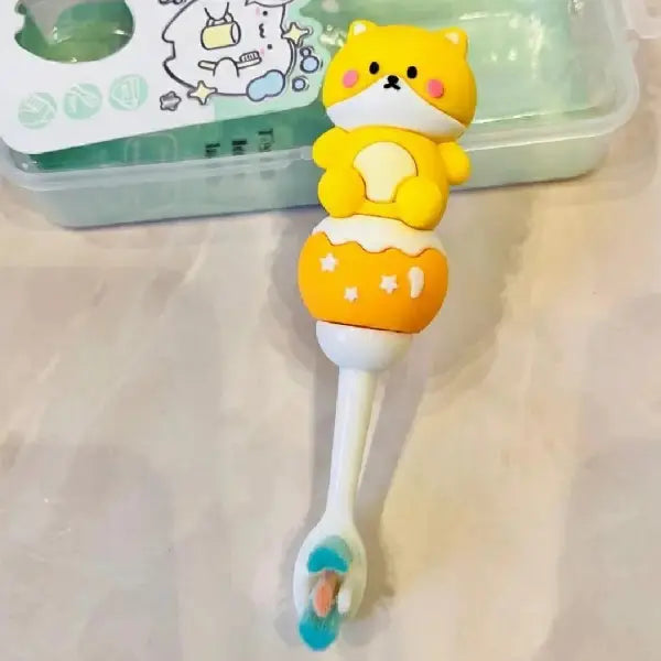 Kids Cute Bear Style Toothbrush – Child Friendly Grip