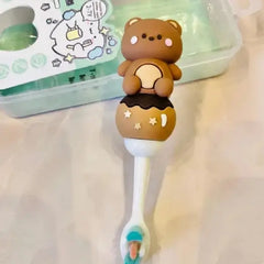 Kids Cute Bear Style Toothbrush – Child Friendly Grip