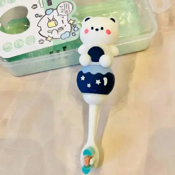Kids Cute Bear Style Toothbrush – Child Friendly Grip