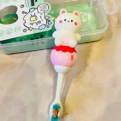 Kids Cute Bear Style Toothbrush – Child Friendly Grip