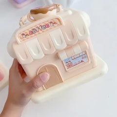 Pastel Coffee Cafe Money Saving Piggy Bank