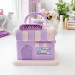 Pastel Coffee Cafe Money Saving Piggy Bank