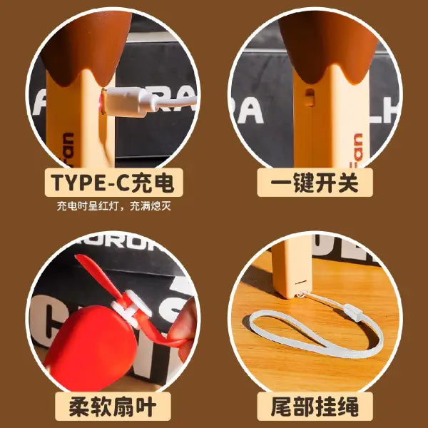 Capybara Matchstick Handheld Fan – Adorable Pocket Fan