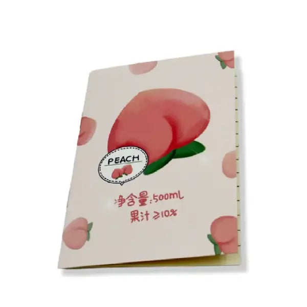Pink Peach Illustration - Aesthetic Cover A5 Notebook