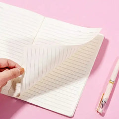 Little Rice Rabbit Illustration - Aesthetic Cover A5 Notebook
