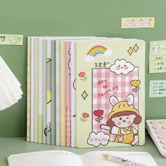 Little Rice Rabbit Illustration - Aesthetic Cover A5 Notebook