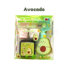 DIY Small Handle Roller Stamp Set – Cute Character Ink Stamp Kit