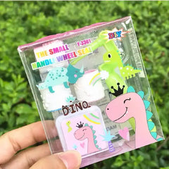 DIY Small Handle Roller Stamp Set – Cute Character Ink Stamp Kit