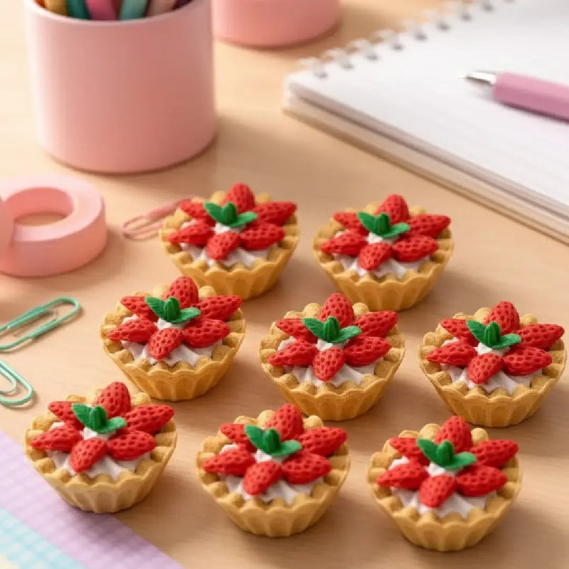 Cute Flower Dessert Inspired Design Eraser – Cute School Supply
