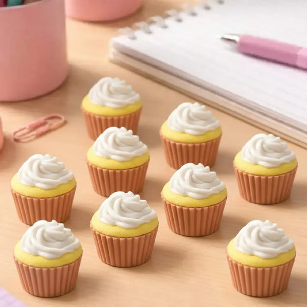 Sweet Treats Miniature Cupcake Eraser – Desk Accessories