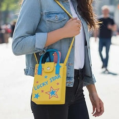 Kawaii Mini Canvas Crossbody Bag – Aesthetic Phone Purse with Cute Graphic Prints