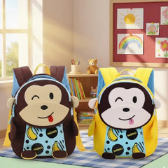 Lightweight Smiling Monkey Kids Bag Fun Daily Backpack