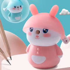 Cute Rabbit Pencil Sharpener with Adjustable Blade