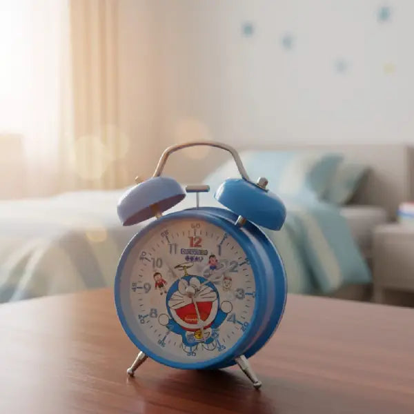 Doraemon Classic Twin Bell Alarm Clock  Desk Decor