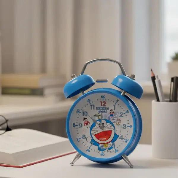 Doraemon Classic Twin Bell Alarm Clock  Desk Decor