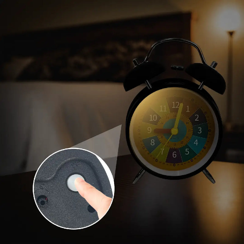 Rainbow Dial Classic Alarm Clock –  Kids Learning & Home Decor