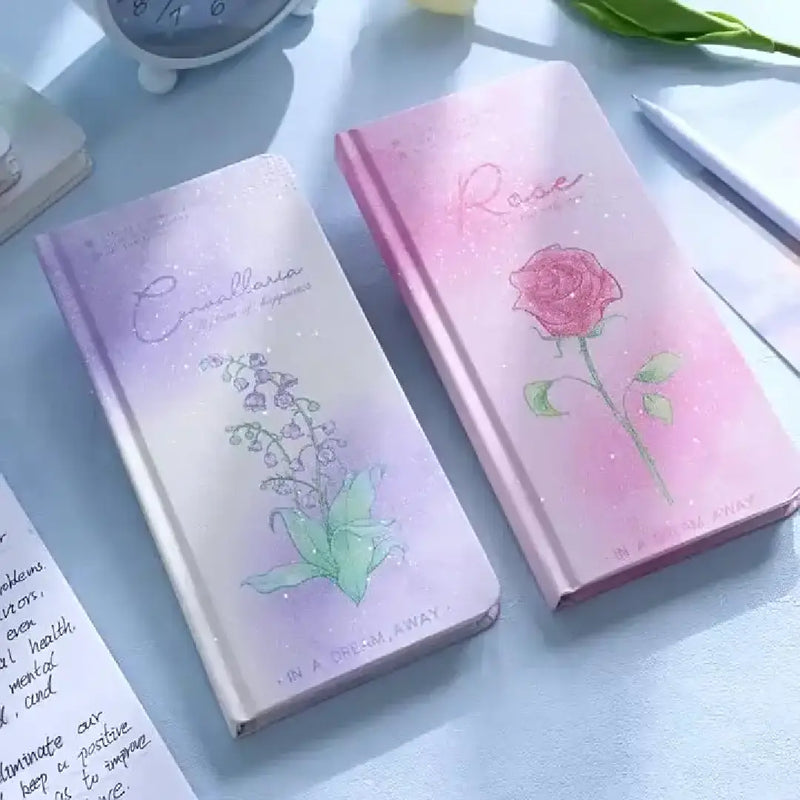 GlitterGlow Daily Planner Notebook Stylish Pocket Size