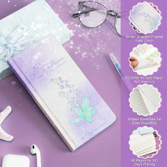 GlitterGlow Daily Planner Notebook Stylish Pocket Size