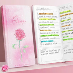GlitterGlow Daily Planner Notebook Stylish Pocket Size