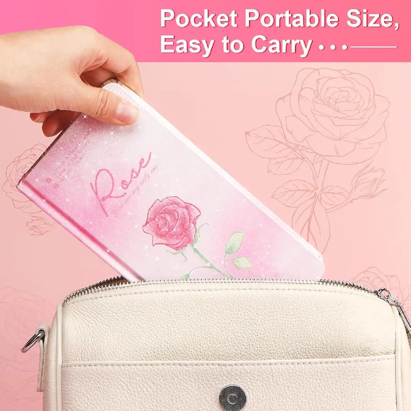 GlitterGlow Daily Planner Notebook Stylish Pocket Size