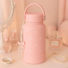 Sweet DIY Bow Insulated Tumbler with Charm (1000ml)