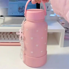 Sweet DIY Bow Insulated Tumbler with Charm (1000ml)