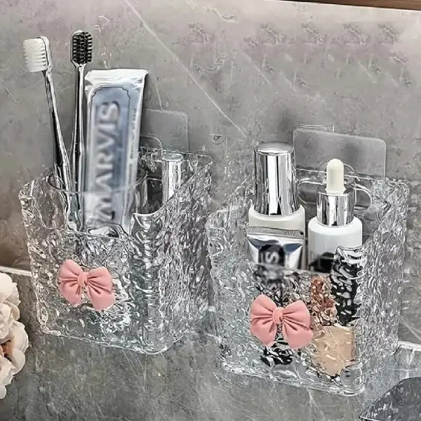 Bow Wall Mounted Storage DIY Box - Makeup Organizer - Tissue Paper Box