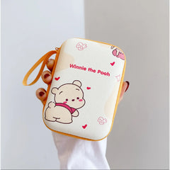 Cute Duffy Bear Portable Storage Pouch – Mini Zipper Case for Headphones, USB Cables