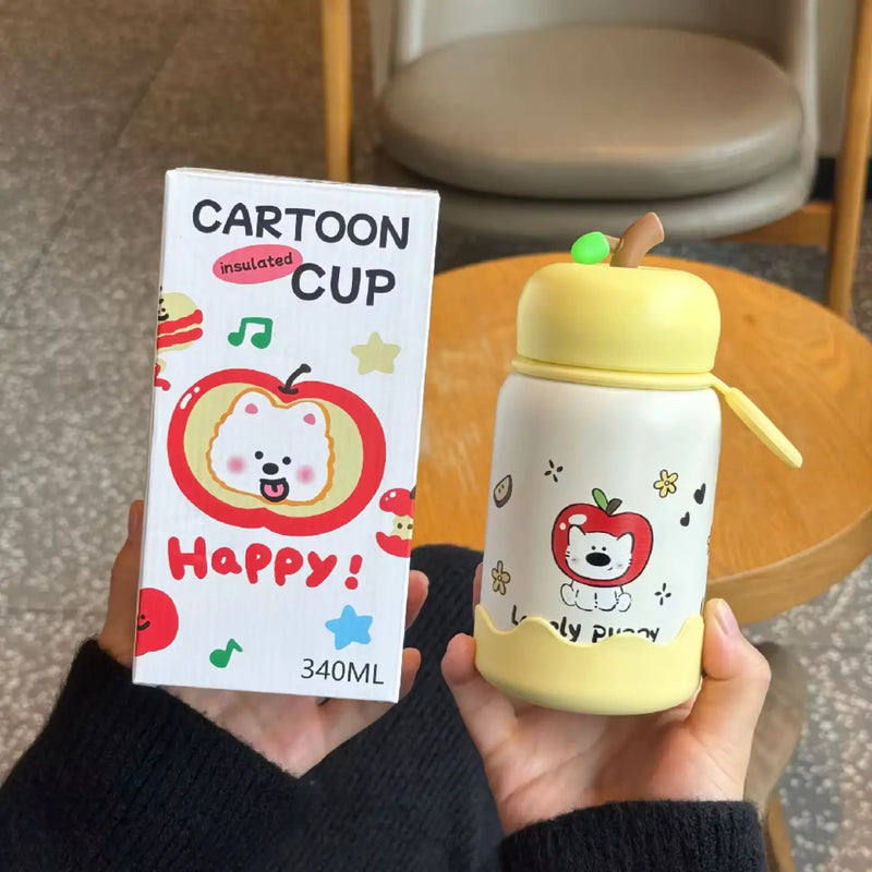 Hello Puppy Fruit Insulated Stainless Steel Water Bottle