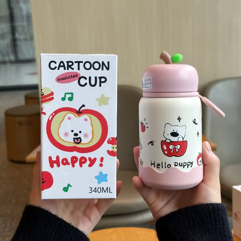 Hello Puppy Fruit Insulated Stainless Steel Water Bottle