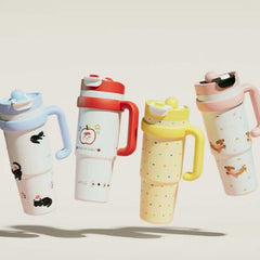 Pastel Palette 1000ml stainless steel Stanley Cup tumbler with Handle