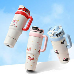 Pastel Palette 1000ml stainless steel Stanley Cup tumbler with Handle