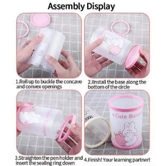 Cute Cartoon Design DIY Pen Holder-Desk Organizer