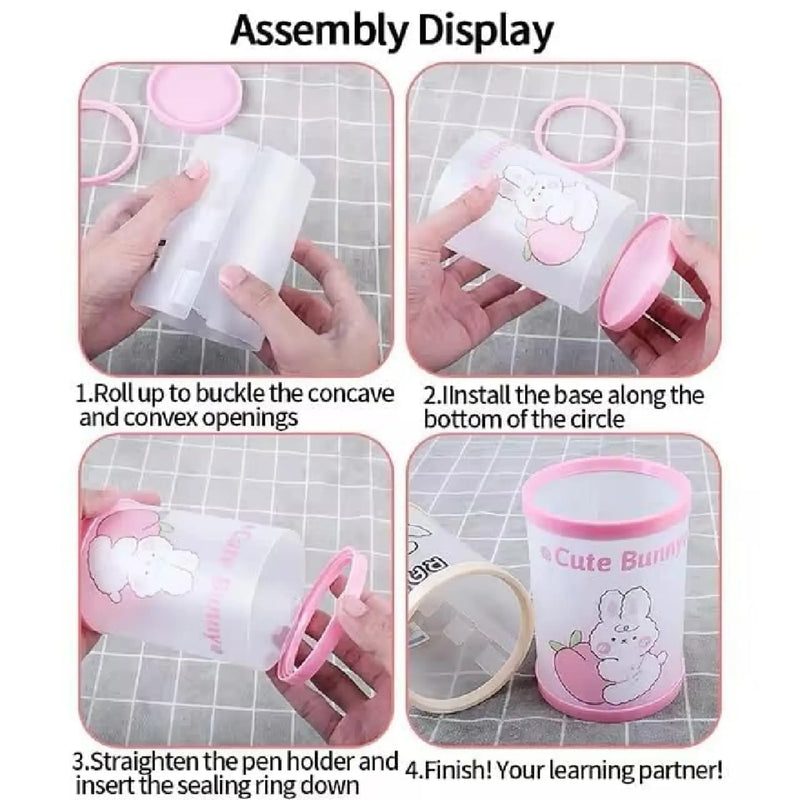 Cute Cartoon Design DIY Pen Holder-Desk Organizer