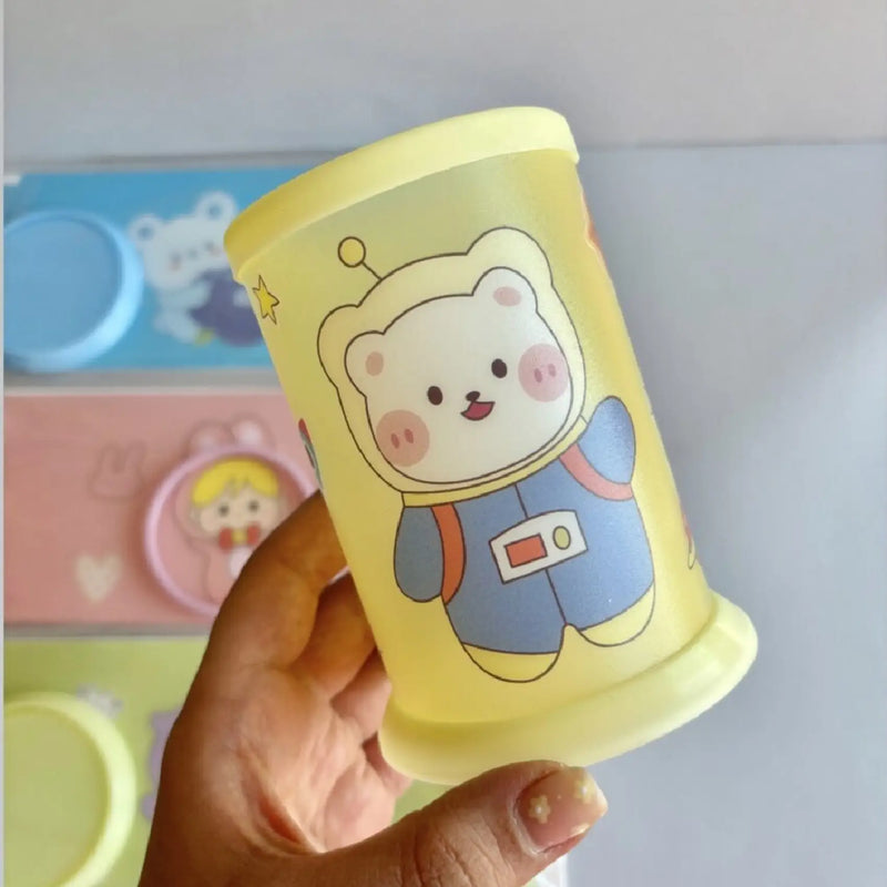 Cute Cartoon Design DIY Pen Holder-Desk Organizer