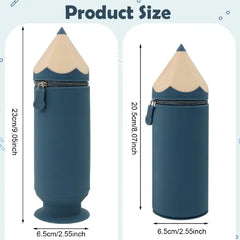 Pencil Shaped Portable Pencil Pouch-Stationery Case