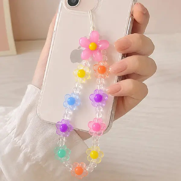 Pastel Daisy Beaded Charm