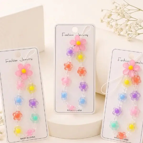 Pastel Daisy Beaded Charm
